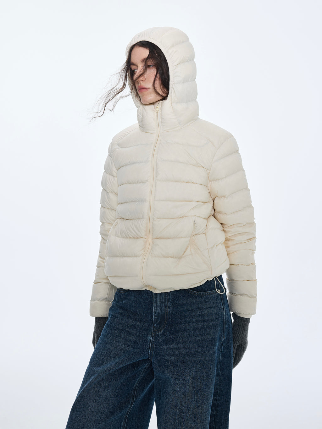 doudoune matelassée à capuche