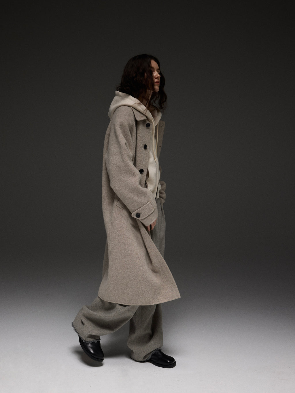 Manteau long en cachemire