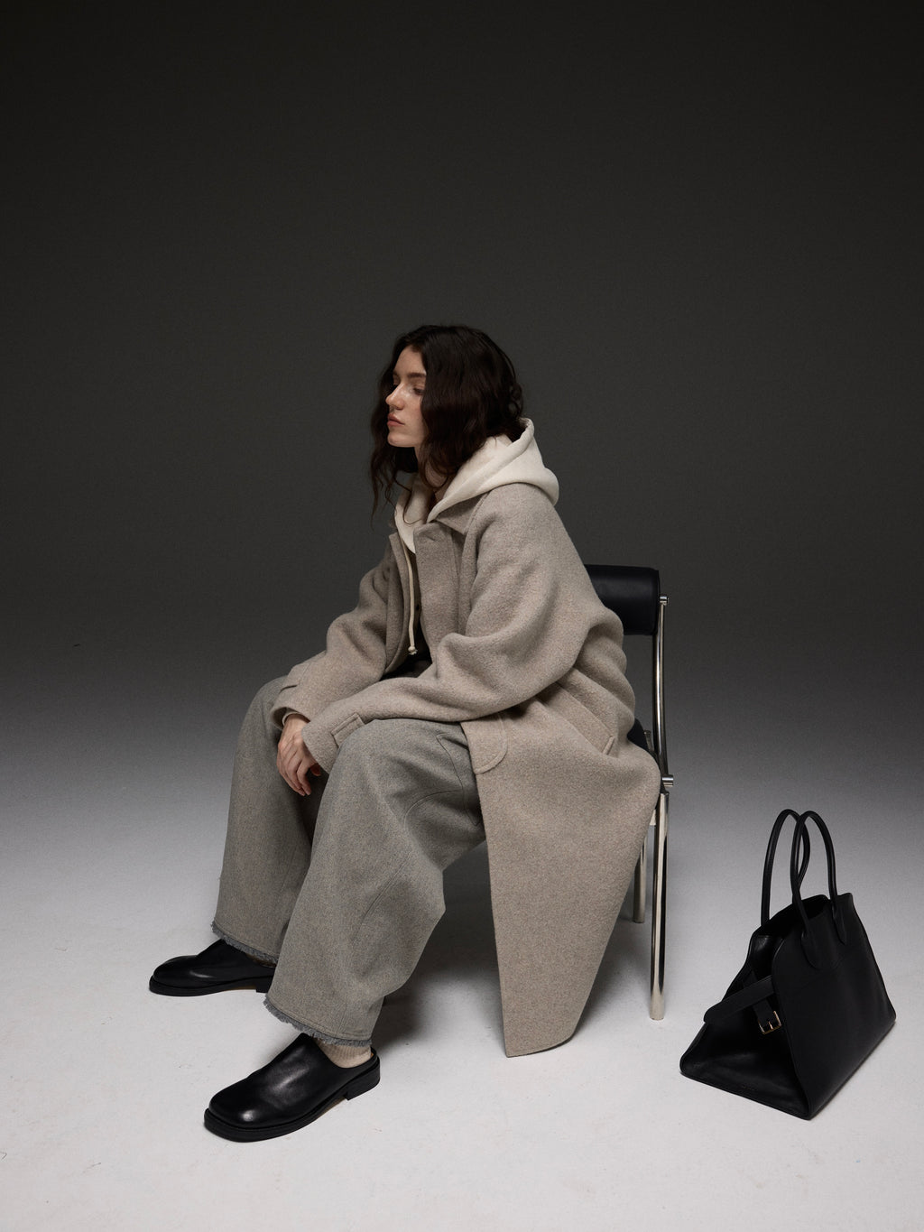 Manteau long en cachemire