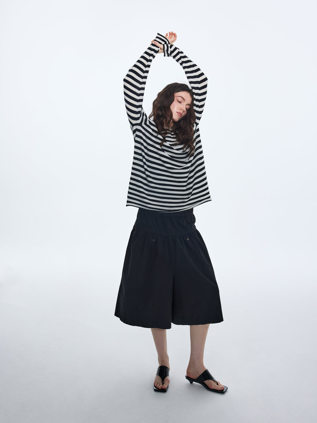 Culotte cargo en mélange de coton