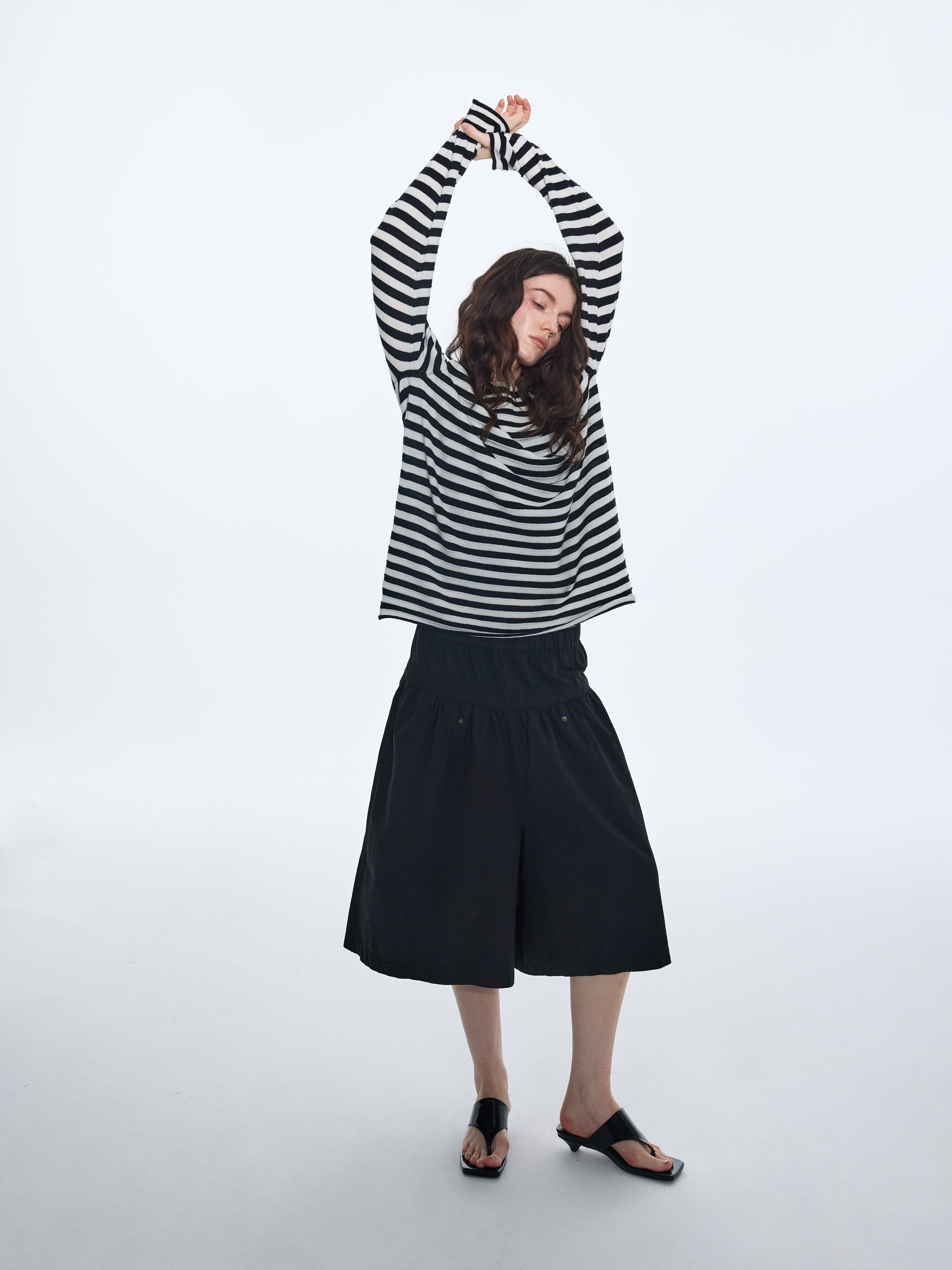 Culotte cargo en mélange de coton