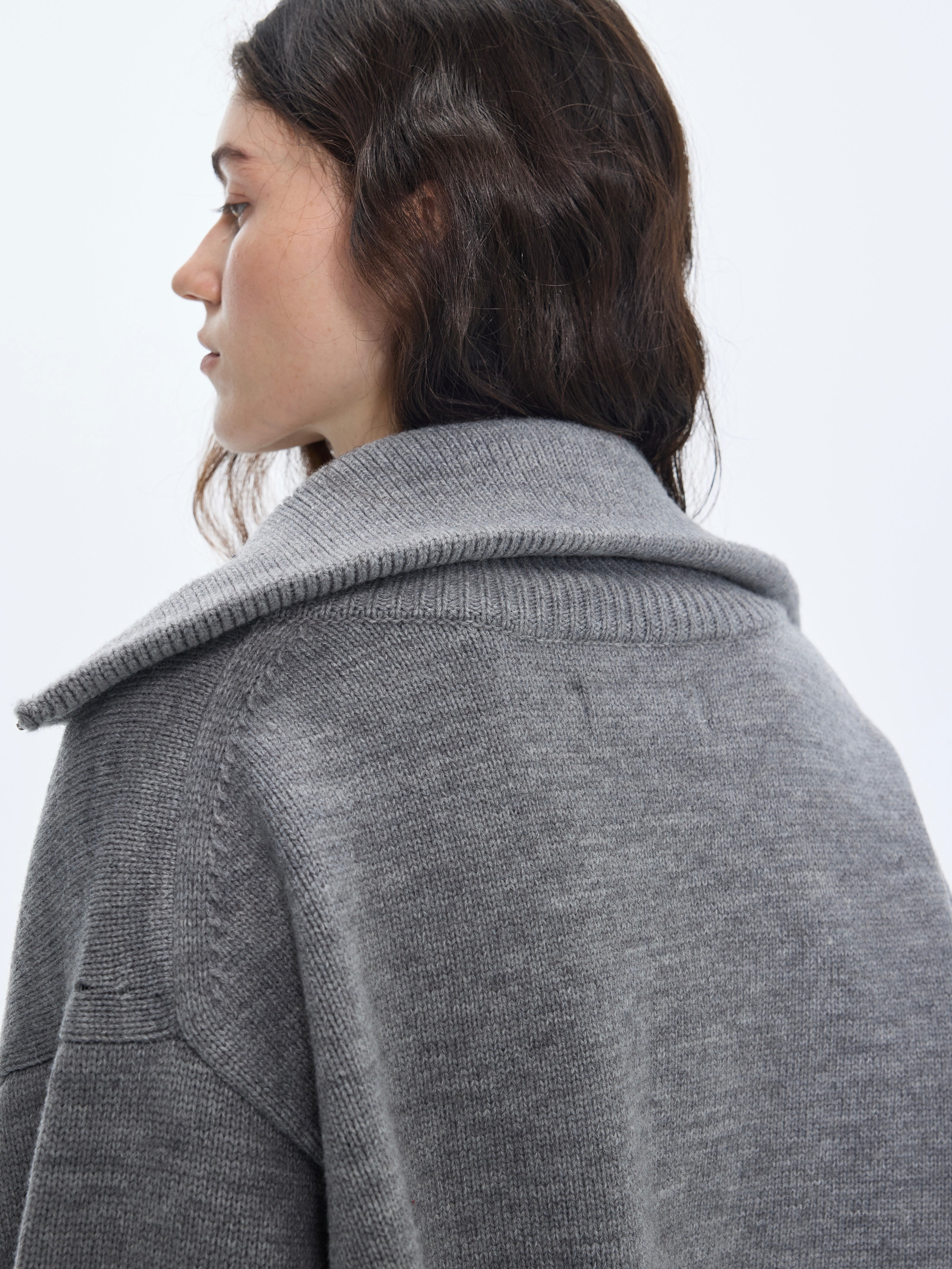 Gilet en maille à double fermeture éclair