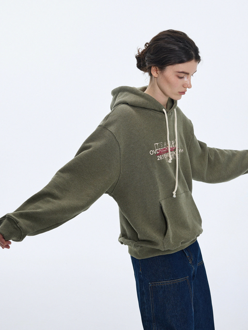 Heavyweight Pigment‑Dyed Hoodie