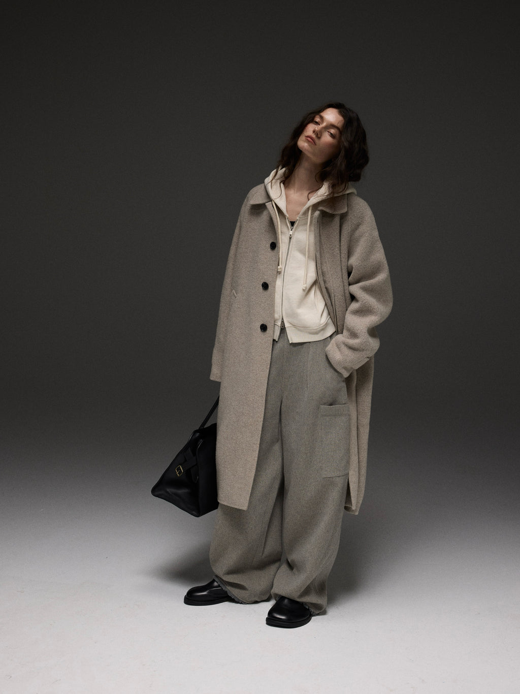 Manteau long en cachemire