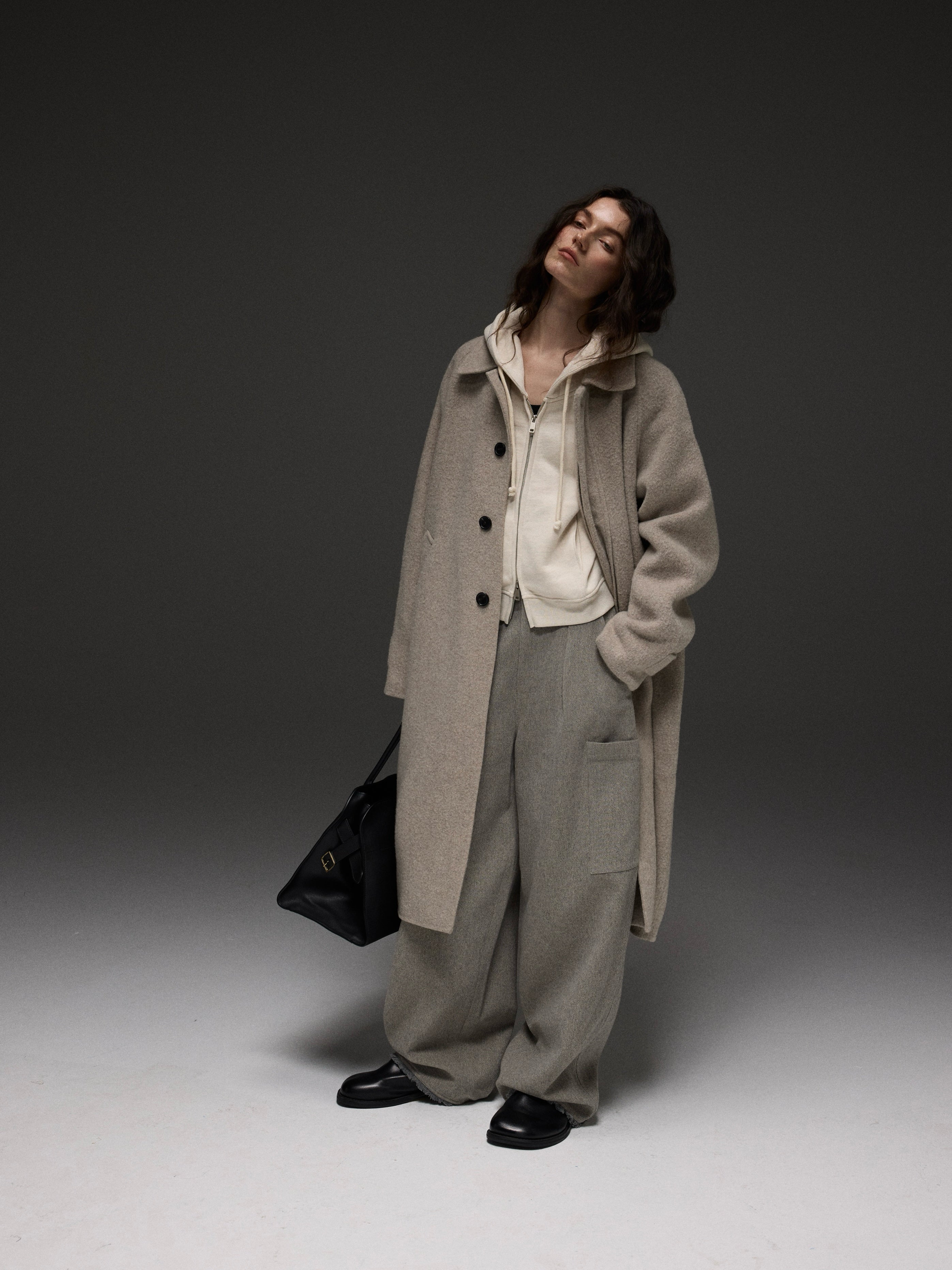 Manteau long en cachemire