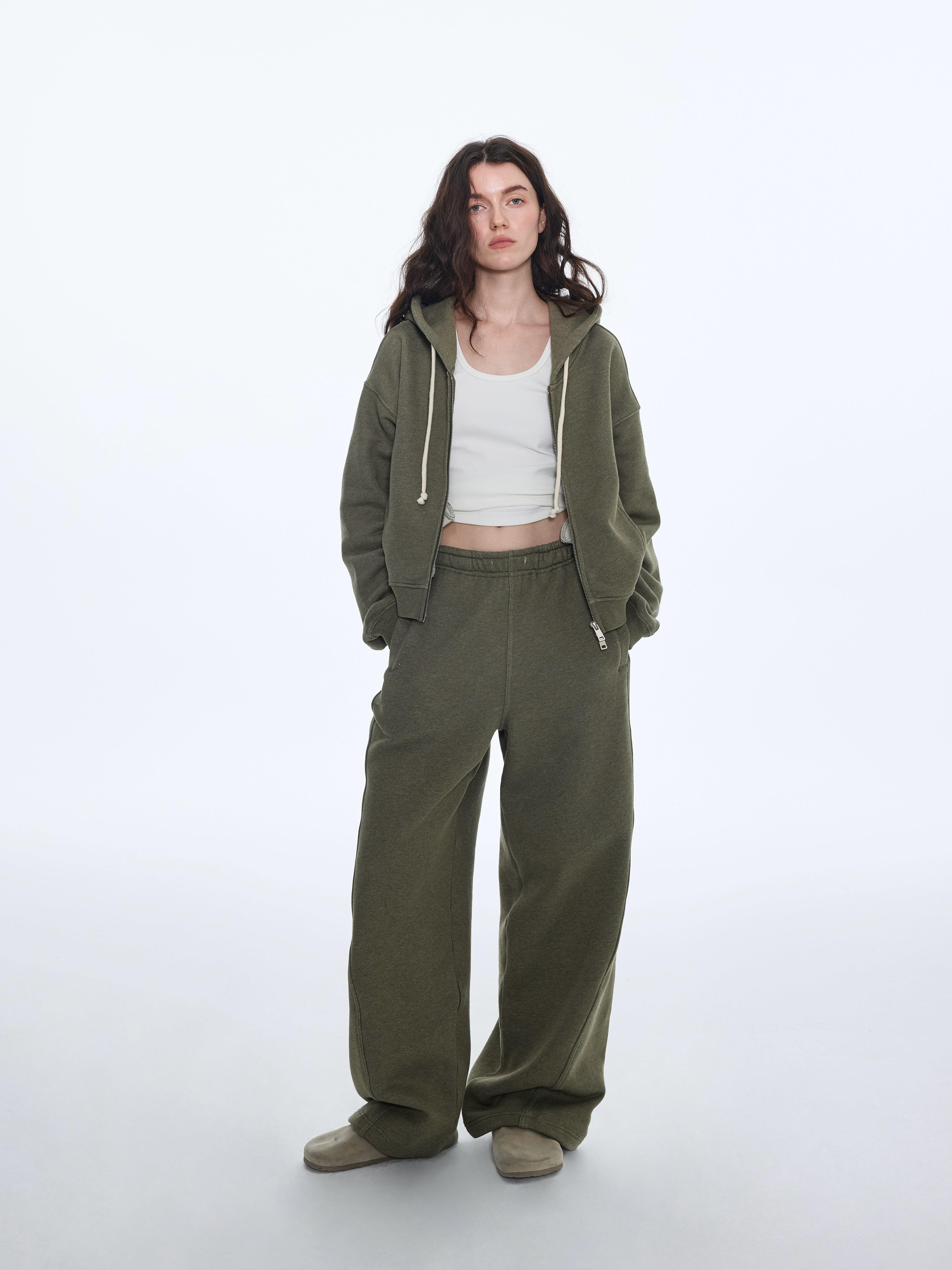 Chándal de algodón hilado con pigmentos