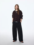 Wool‑Blend Pocket Cardigan