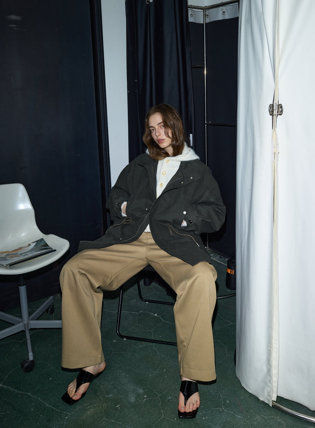 Parka de plumón con capucha desmontable