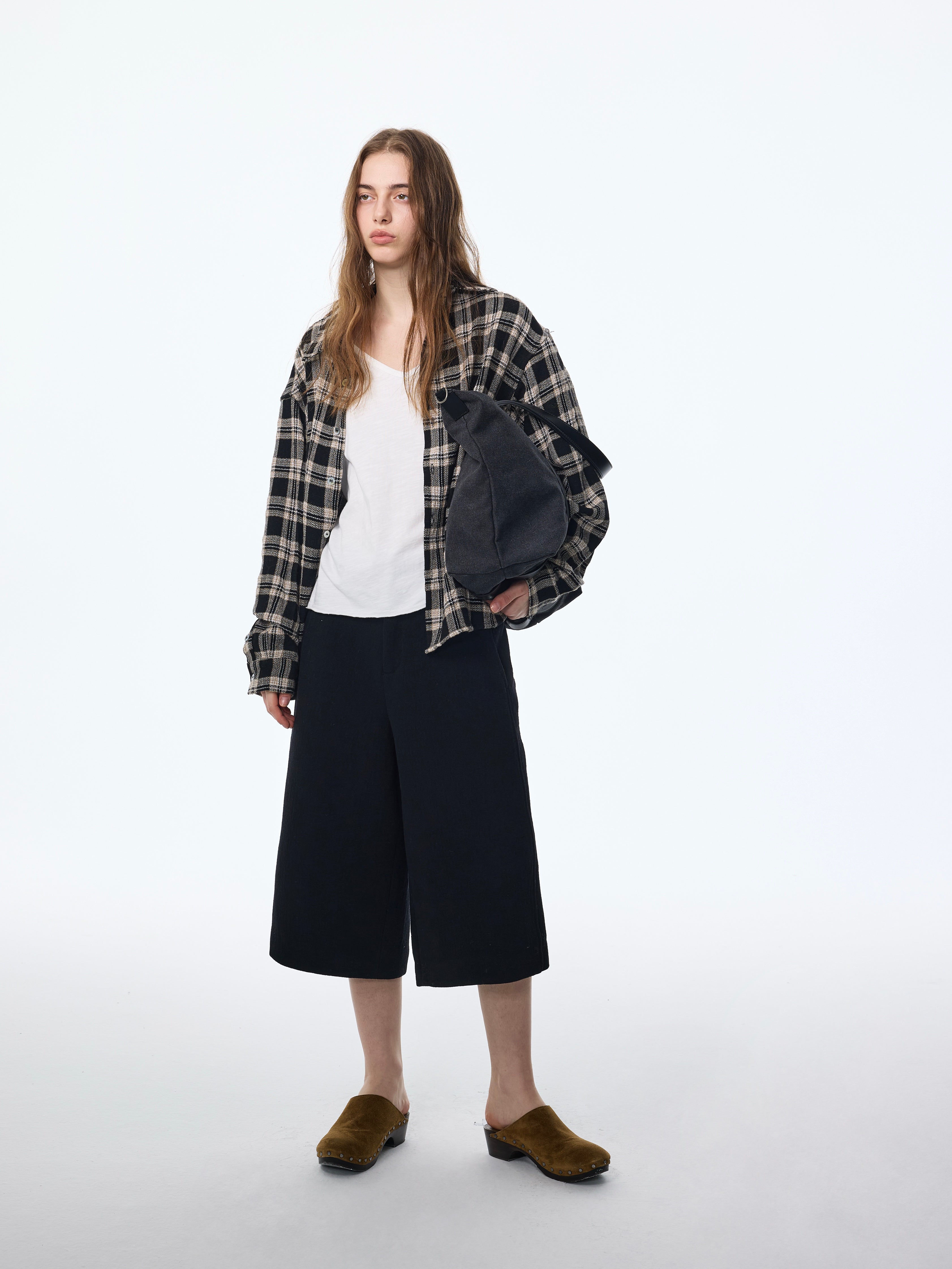 Surchemise à carreaux bouffants