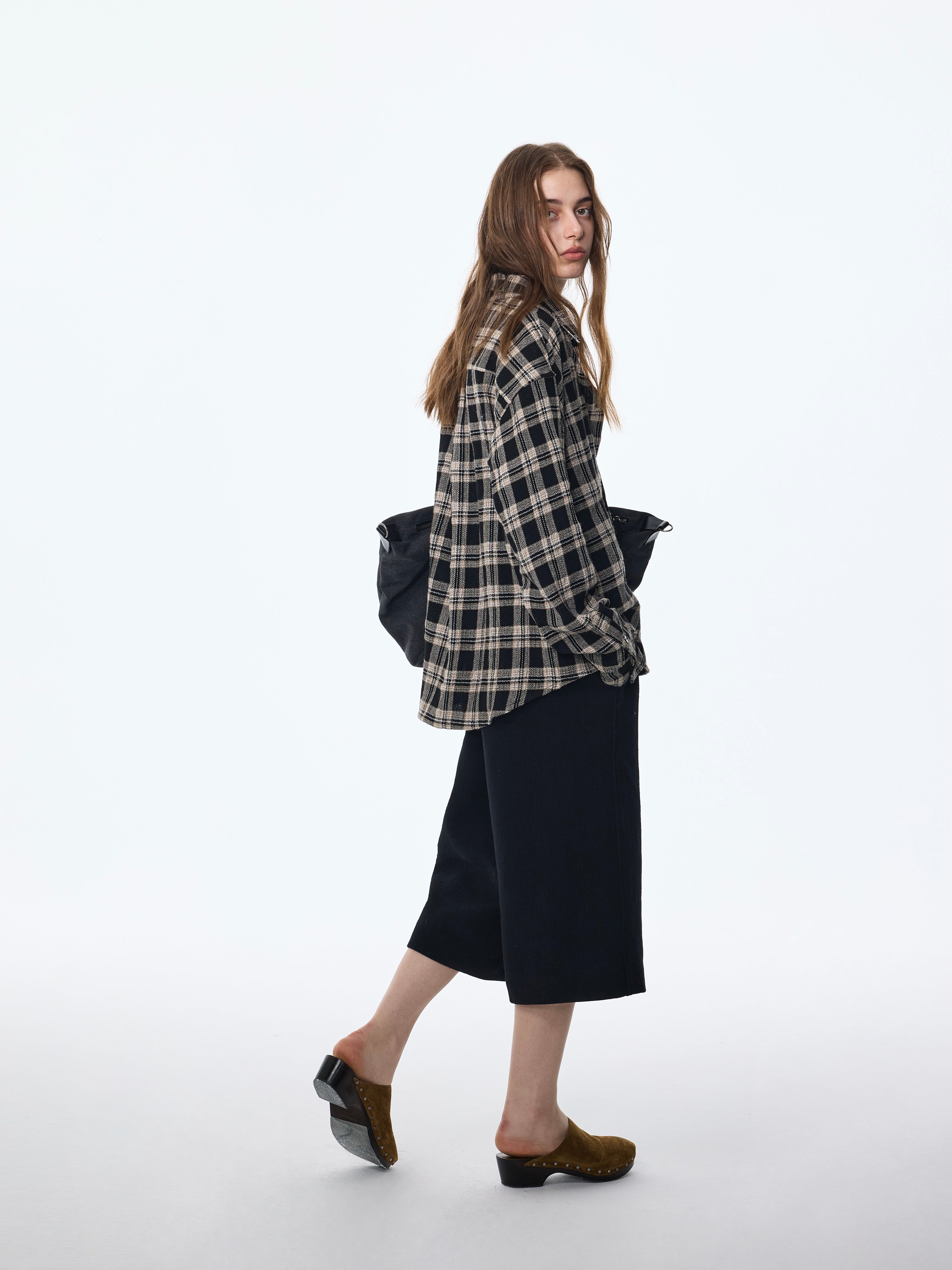 Sobrecamisa de cuadros abullonados