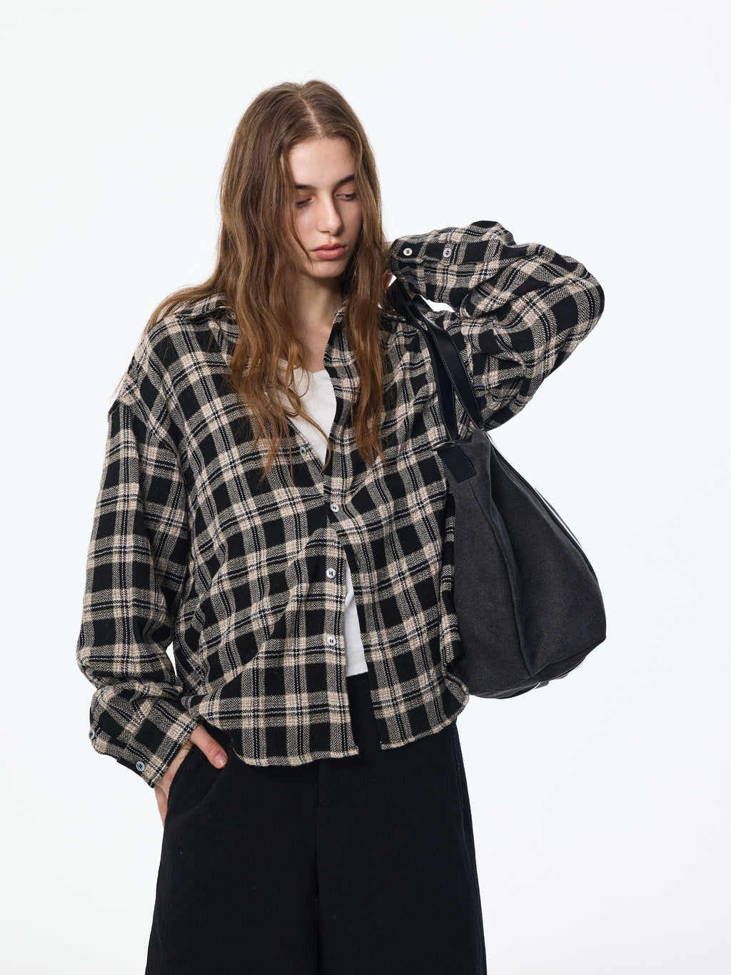 Surchemise à carreaux bouffants