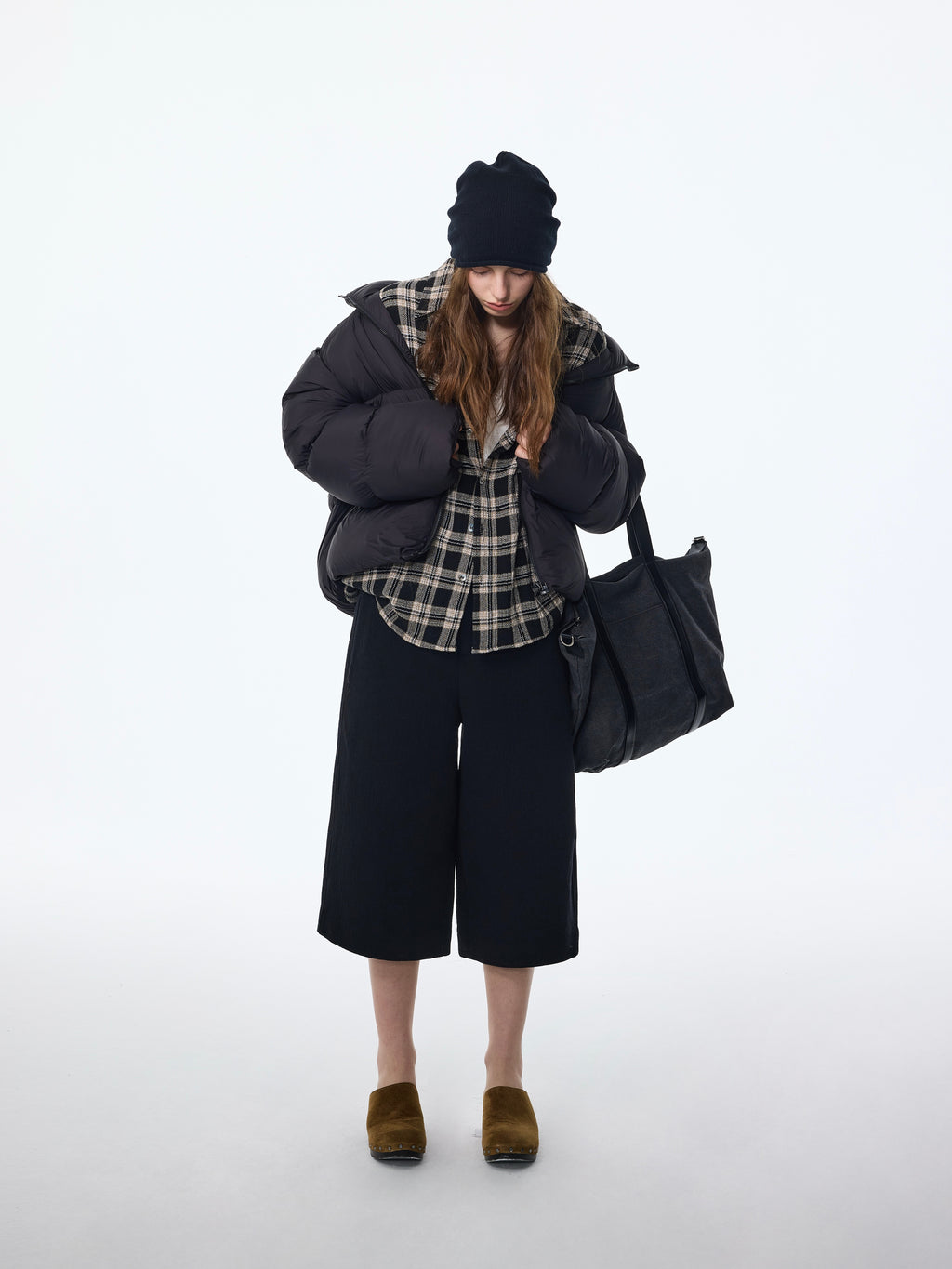 Surchemise à carreaux bouffants