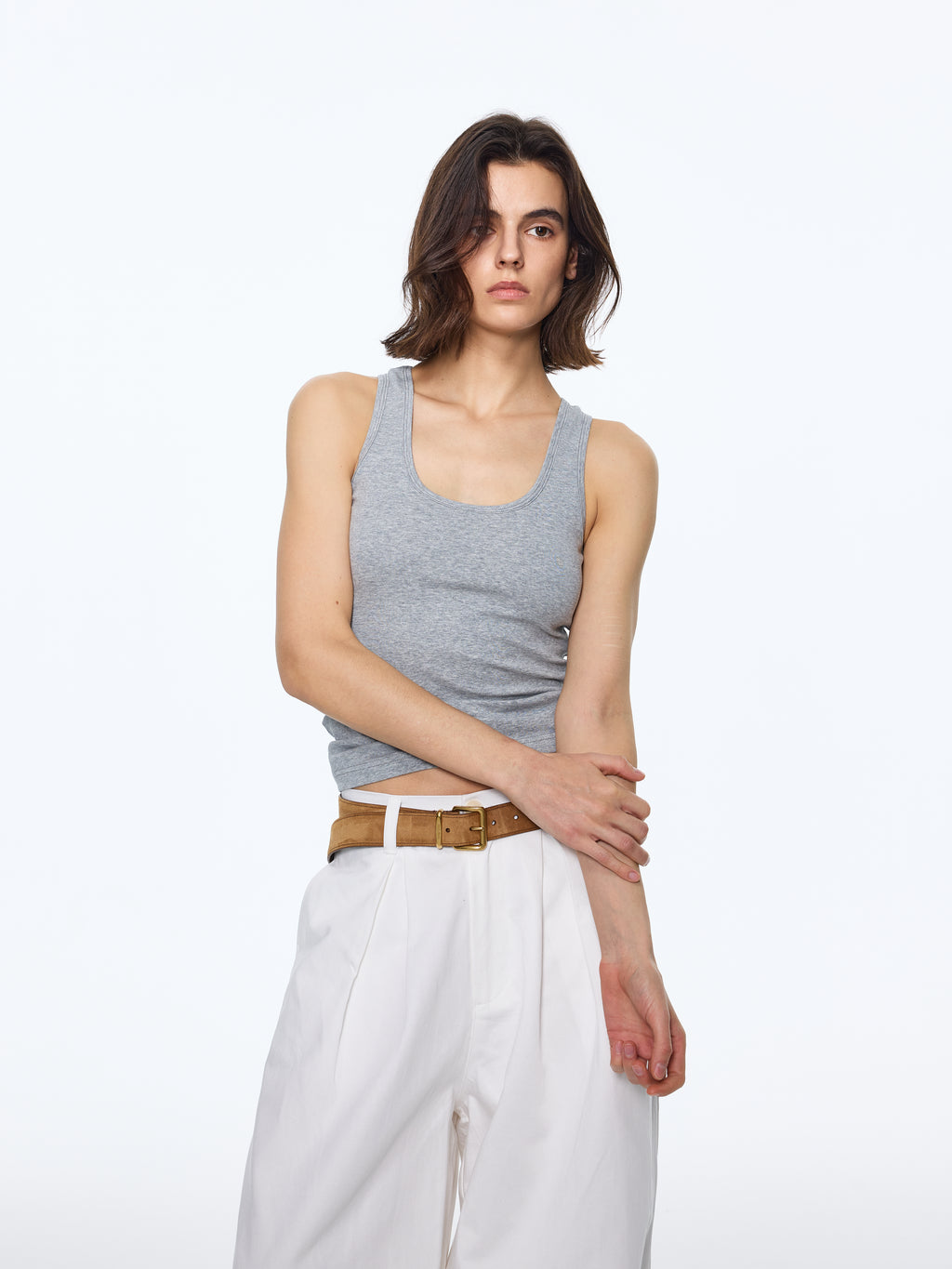 Cotton U‑Neck Tank