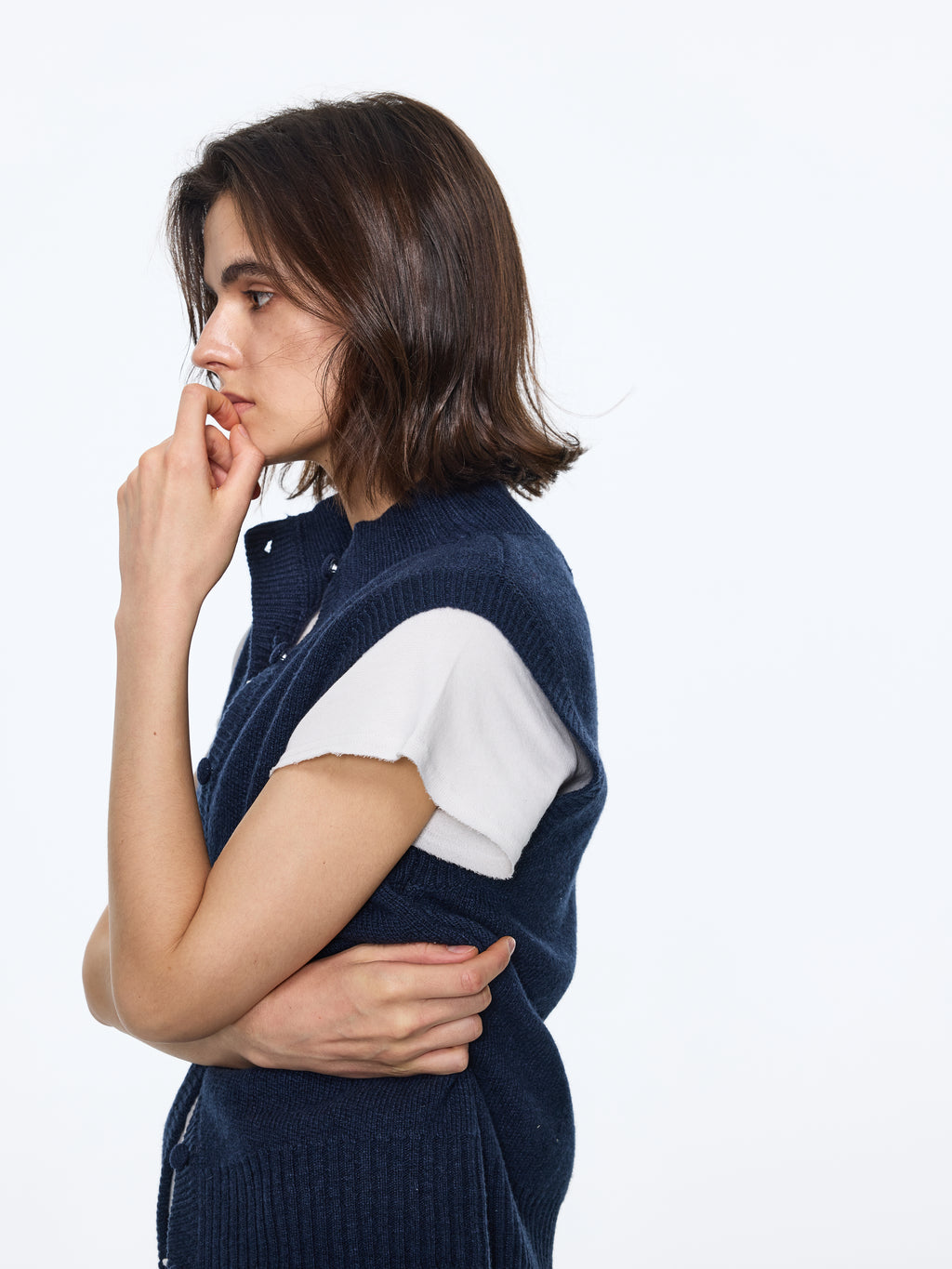 Soft-Textured Wool-Blend Tank