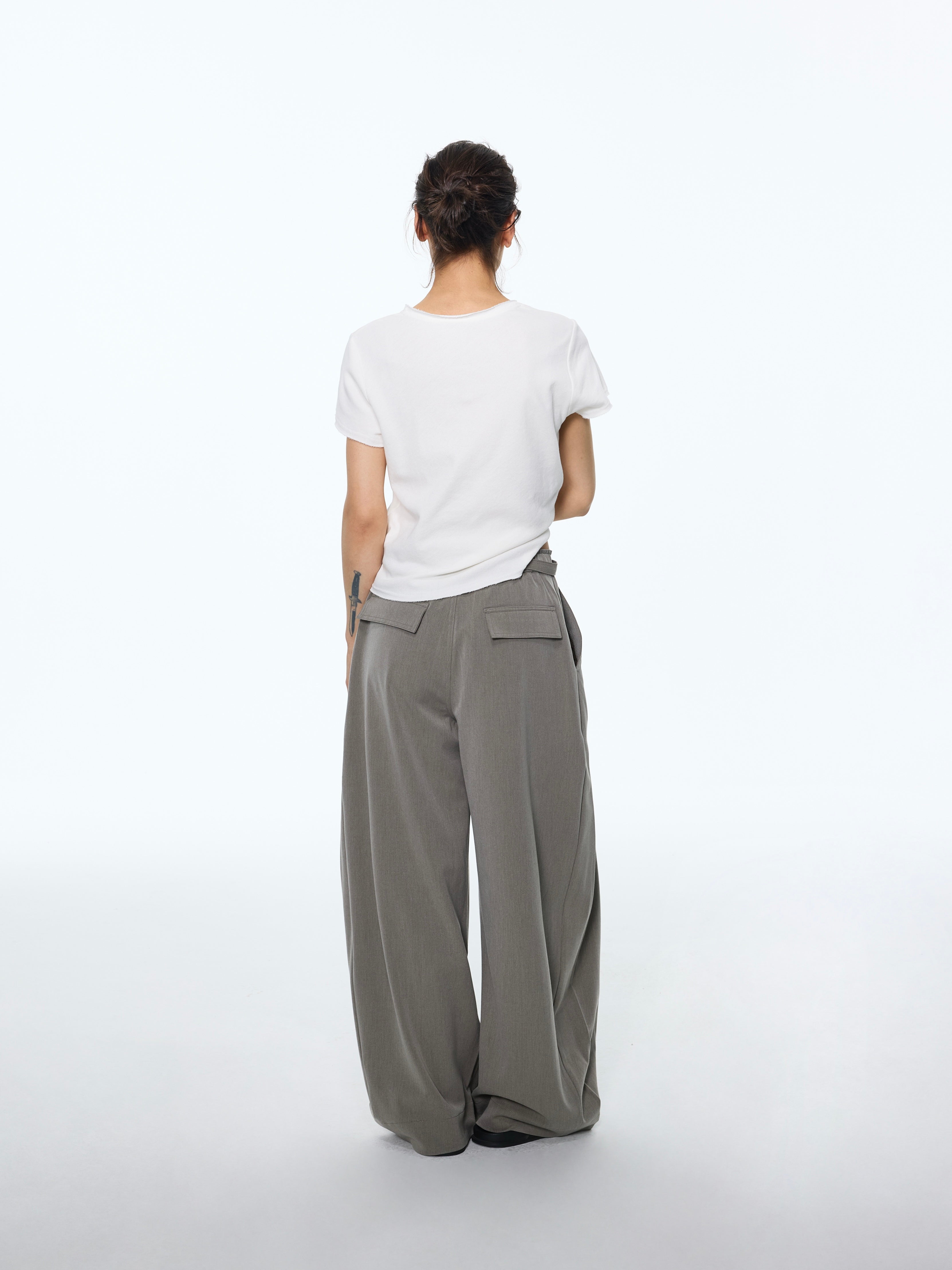 Belted Relaxed Trousers
