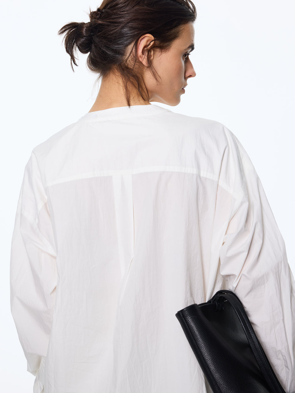 Pima Collarless Paper-Shirt