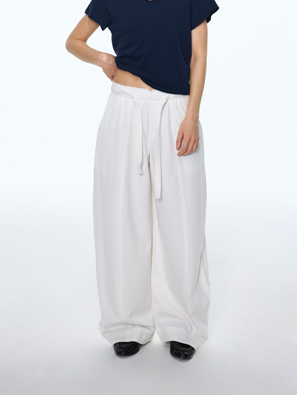 Belted Relaxed Trousers