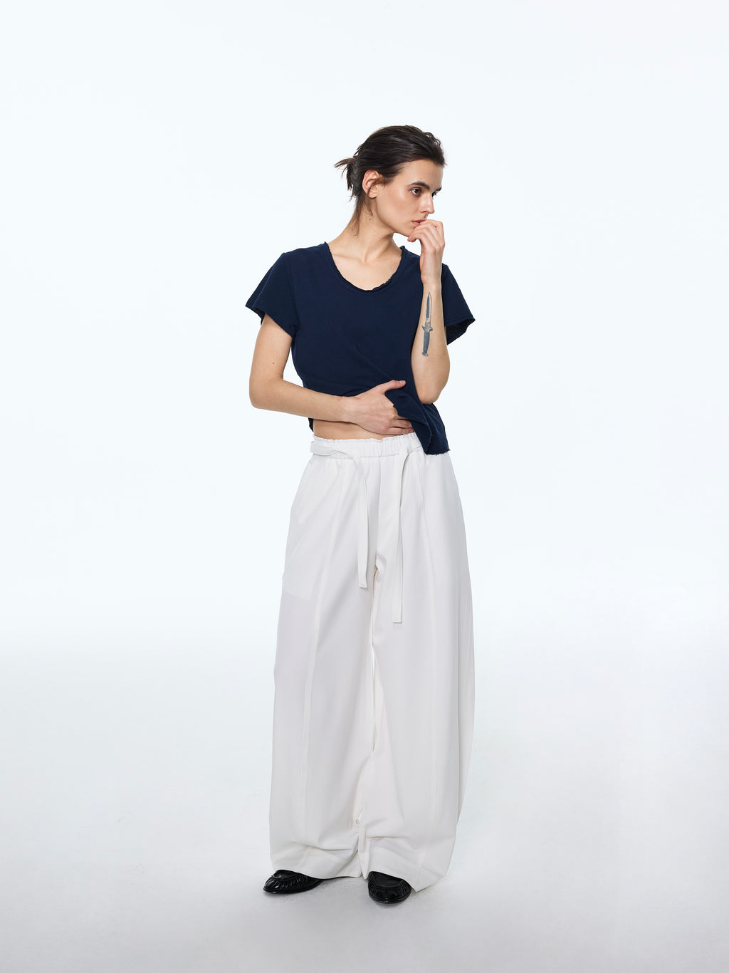 Belted Relaxed Trousers