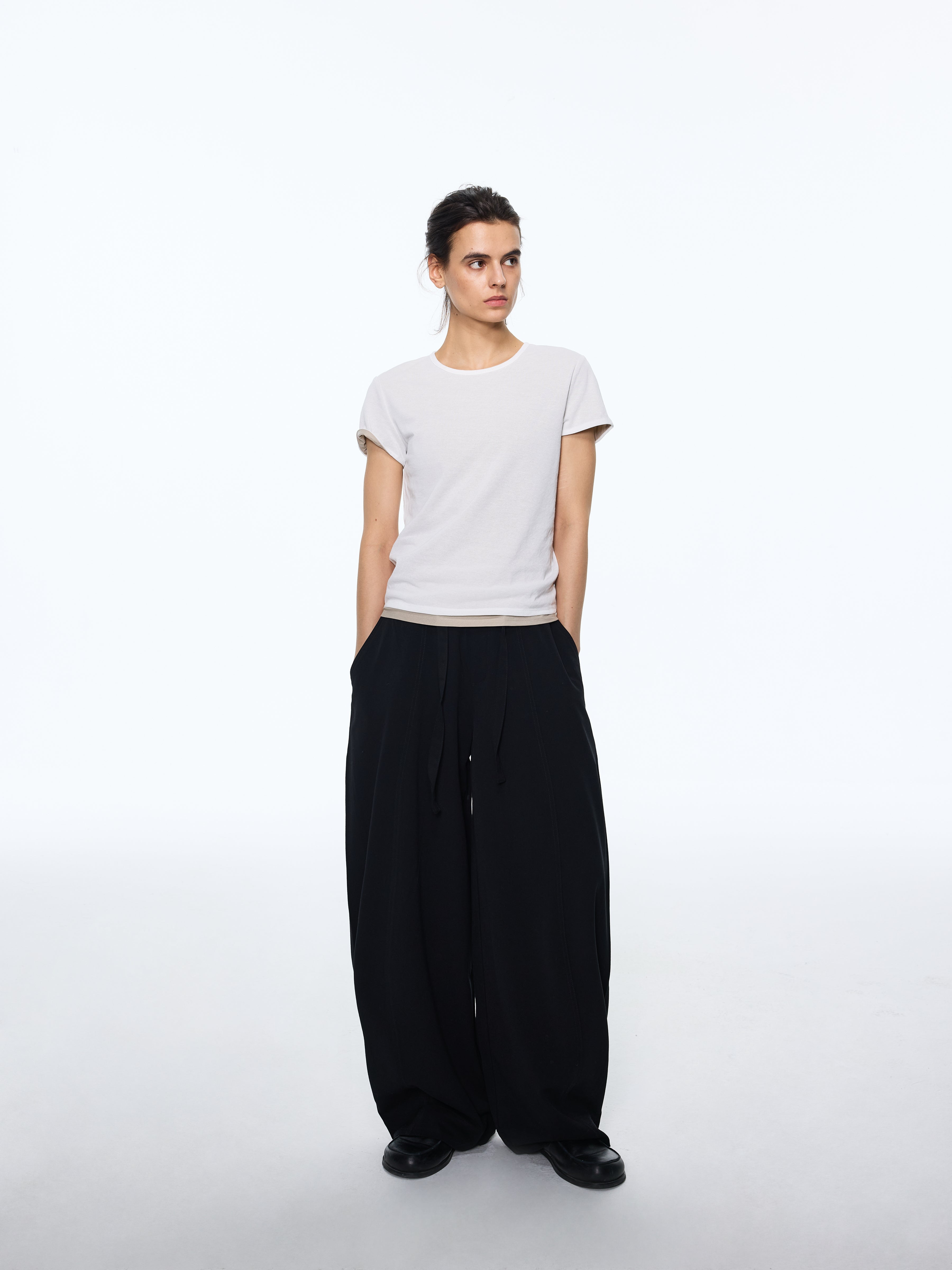 Belted Relaxed Trousers