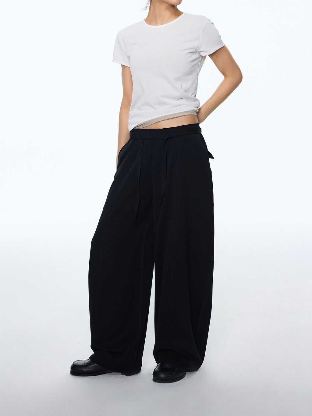 Belted Relaxed Trousers