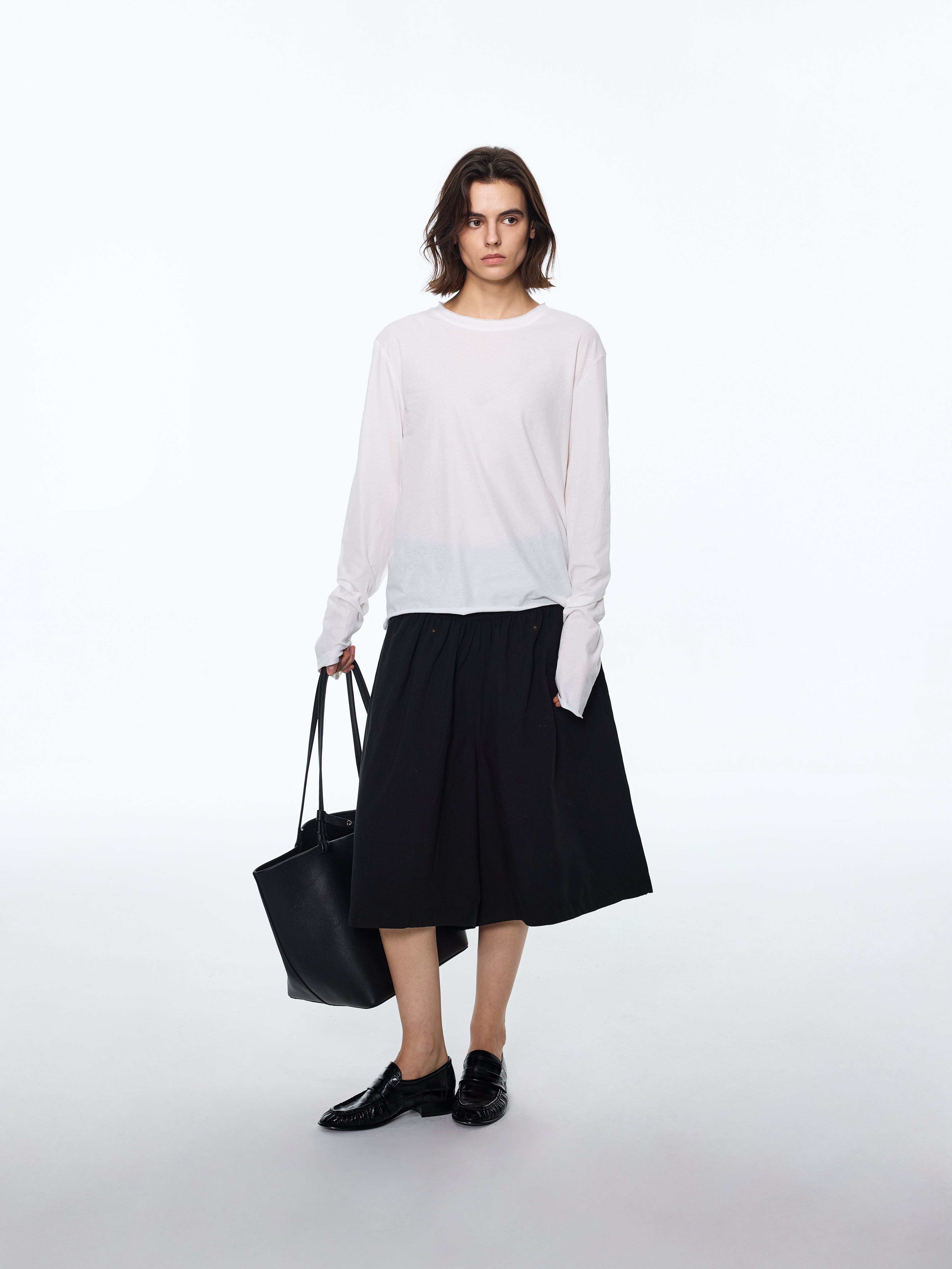 Draped Matte A-Line Culotte