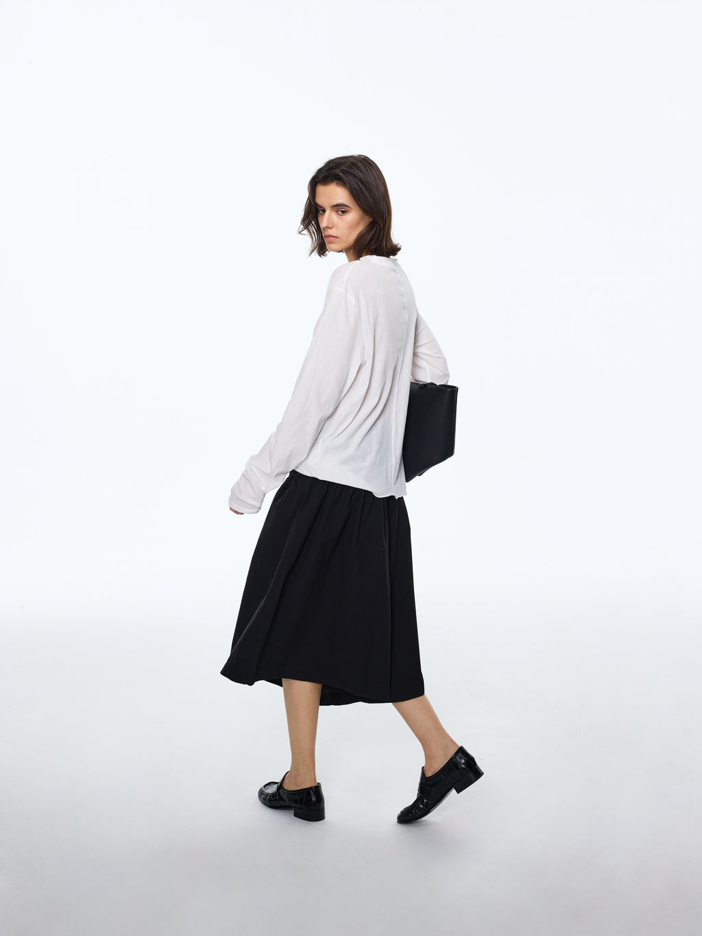 Draped Matte A-Line Culotte