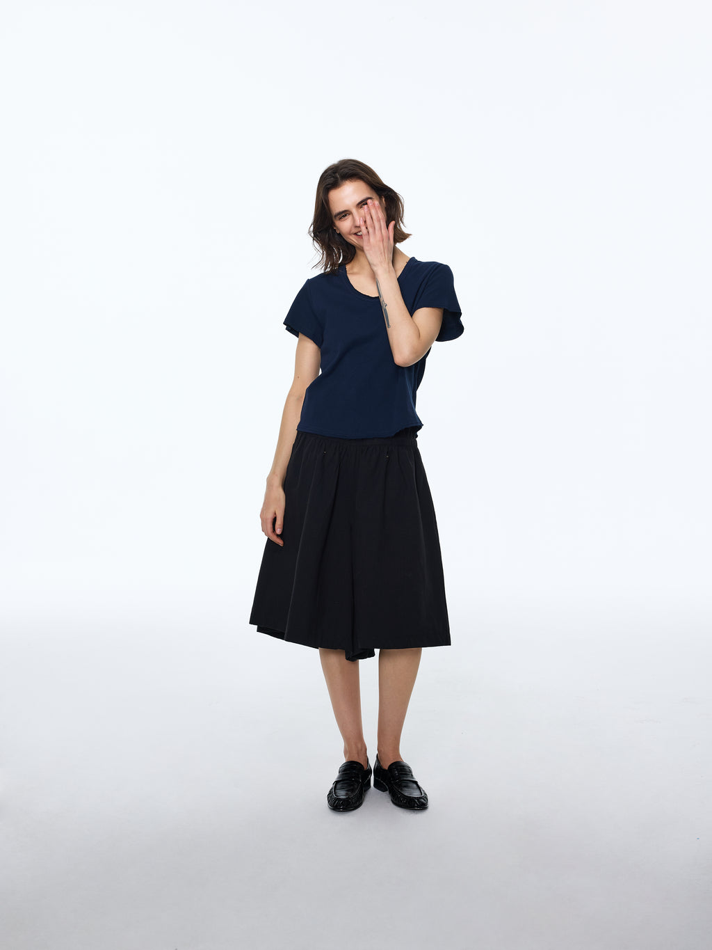 High-Twist Long-Staple V-Neck Tee