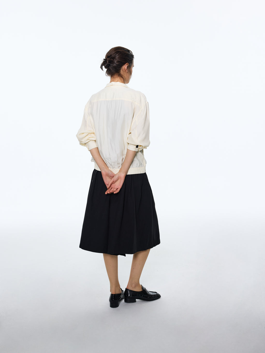 Draped Matte A-Line Culotte